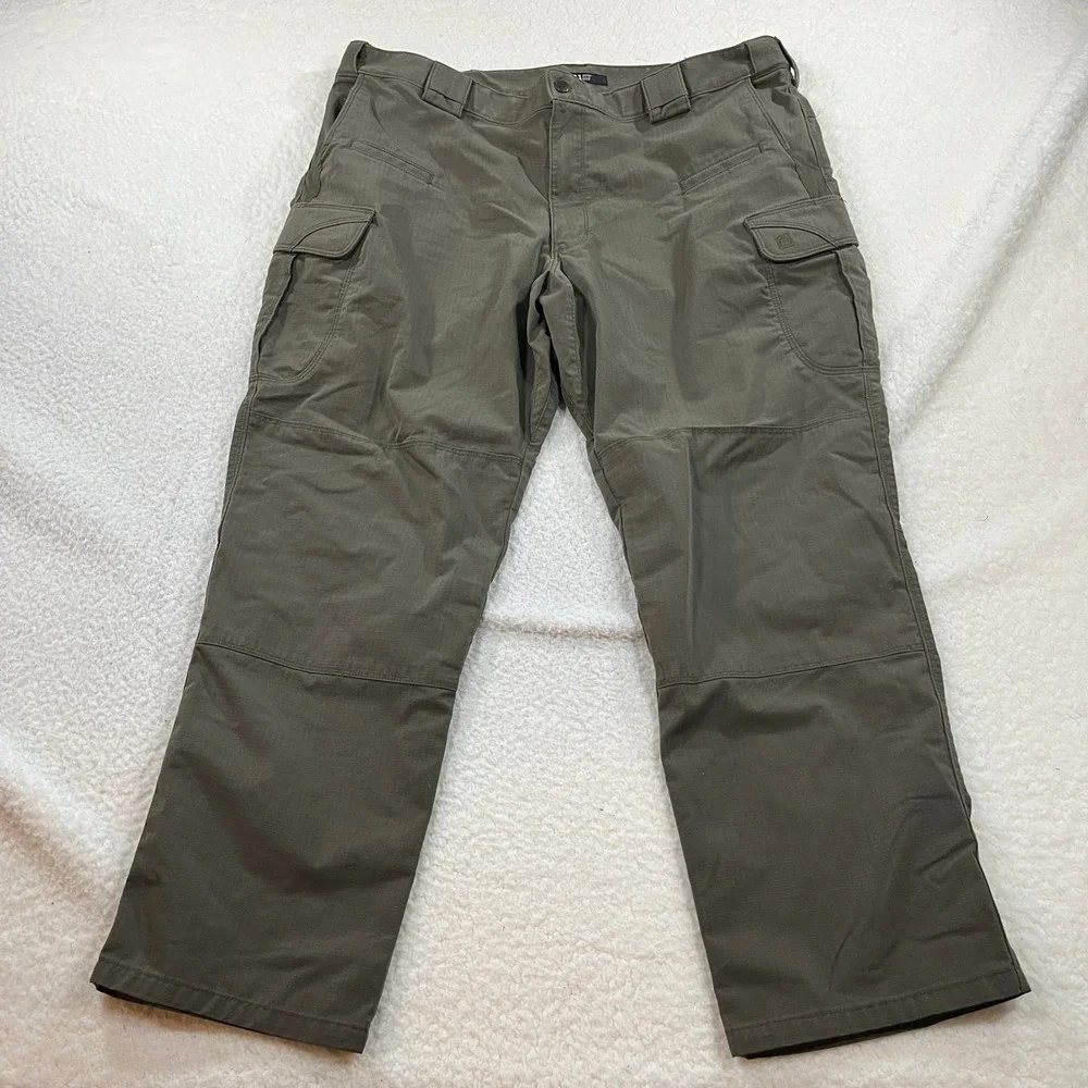 5.11 Tactical Cargo Pants Mens 42x30 Green Stryke Ripstop Flex-Tac Work Trousers